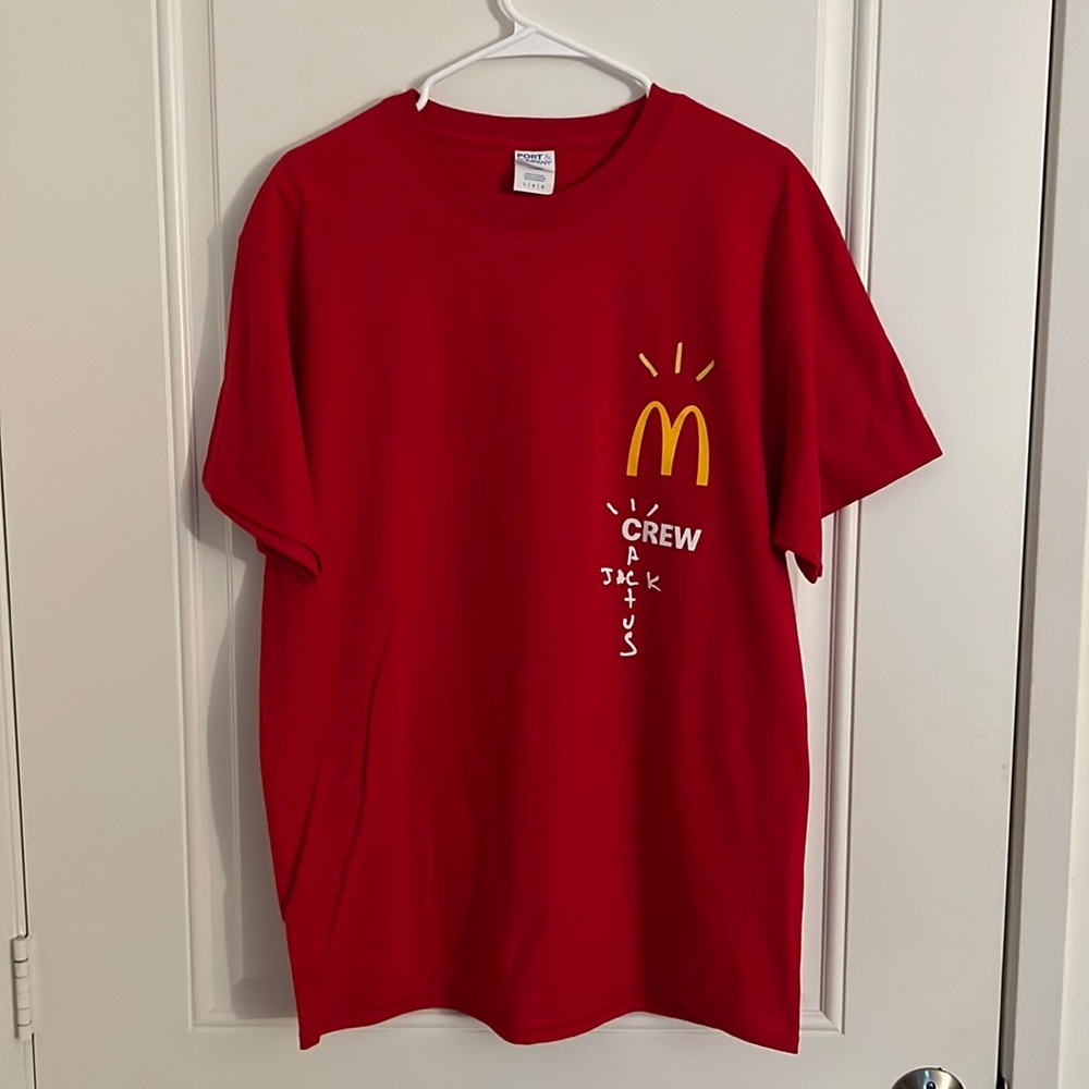 TRAVIS SCOTT CACTUS JACK MCDONALD CREW SHIRT